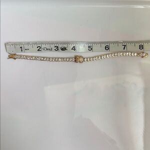 Custom Jewelry Gold Tone Tennis Bracelet